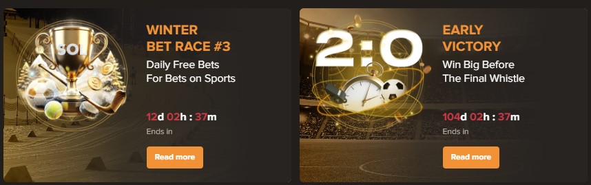 Sports betting at Sol Casino Canada